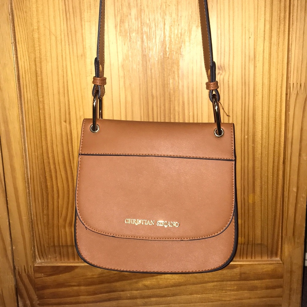 Christain Siriano purse in shade light brown